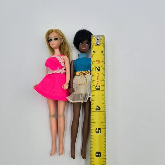 Vintage Topper Dawn And Dale Dolls Blonde African American Dolls 1970 Read - Picture 16 of 16